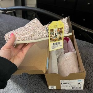 Toms glitter shoes